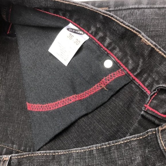 LIKE NEW MENS VINTAGE OLD NAVY STRAIGHT JEANS 36x30 ⭐️ - Picture 7 of 13